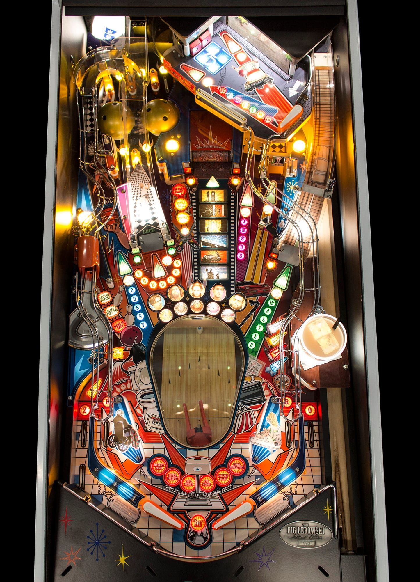 Full The Big Lebowski playfield photographed from directly above