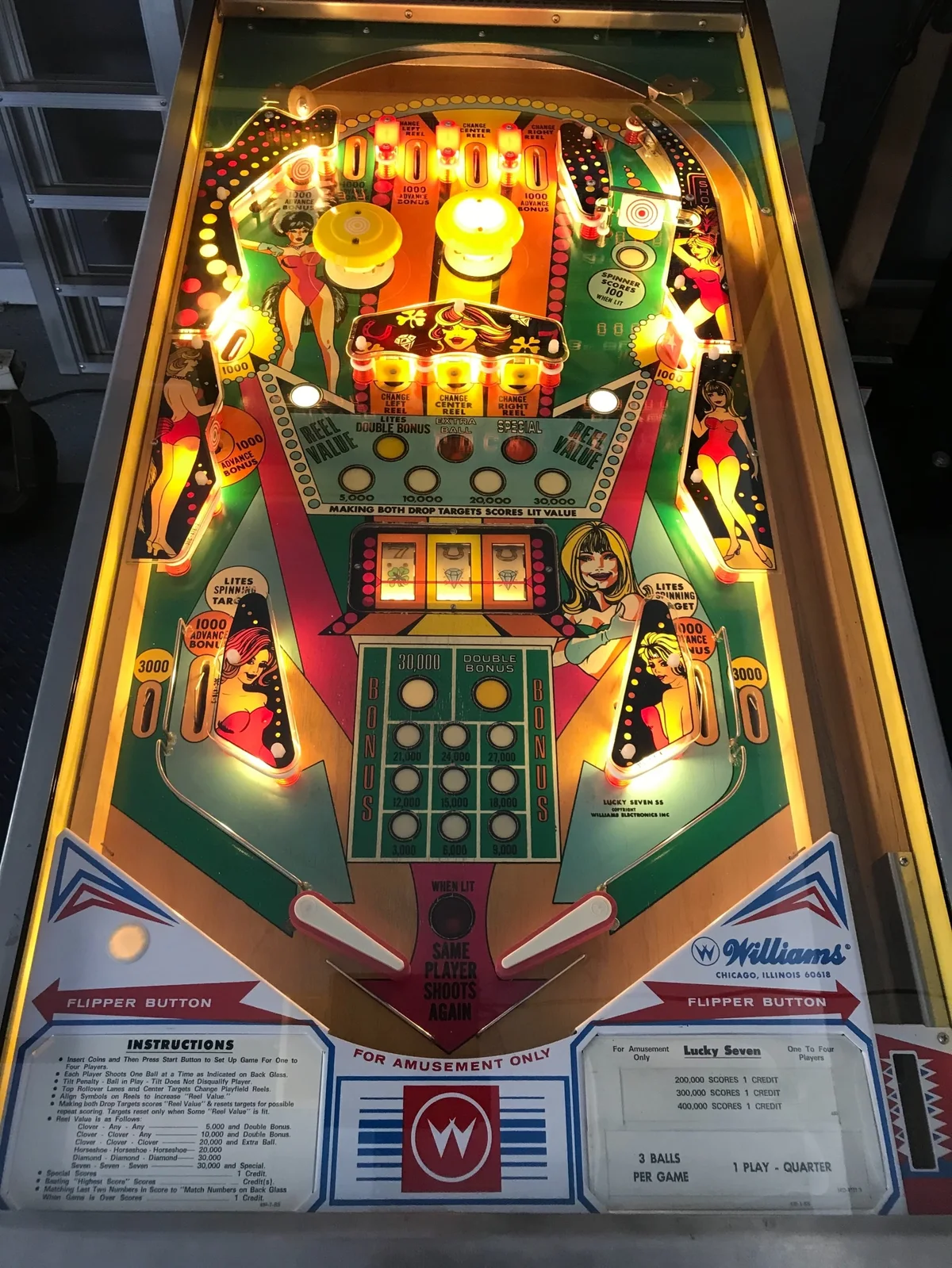 Lucky Seven playfield