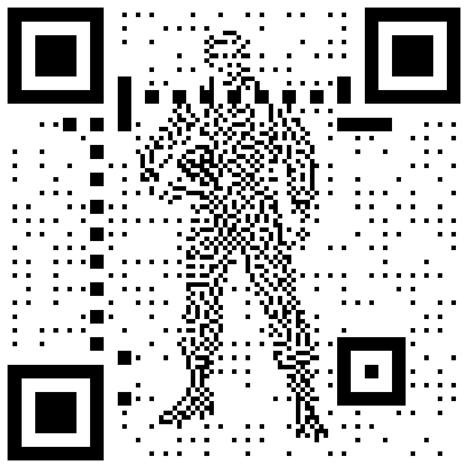 Steve Austin in a red flight suit QR code for the Six Million Dollar Man ruleset
