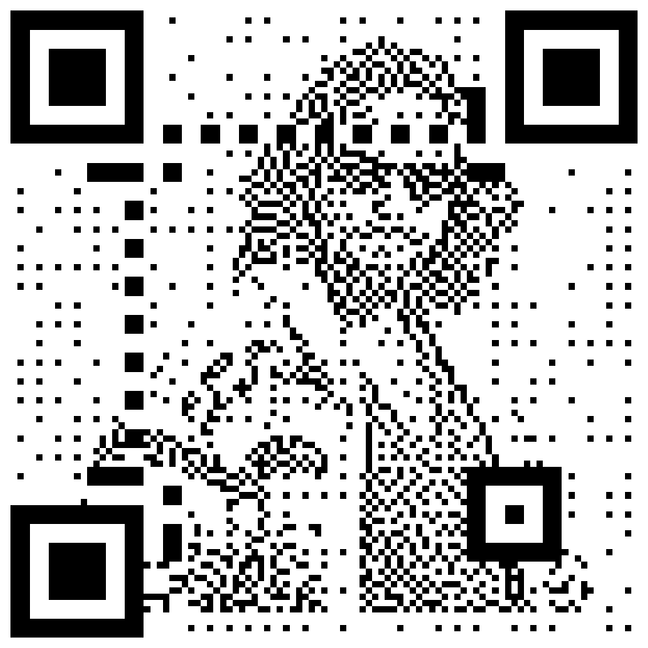 The Dude QR code for the The Big Lebowski ruleset