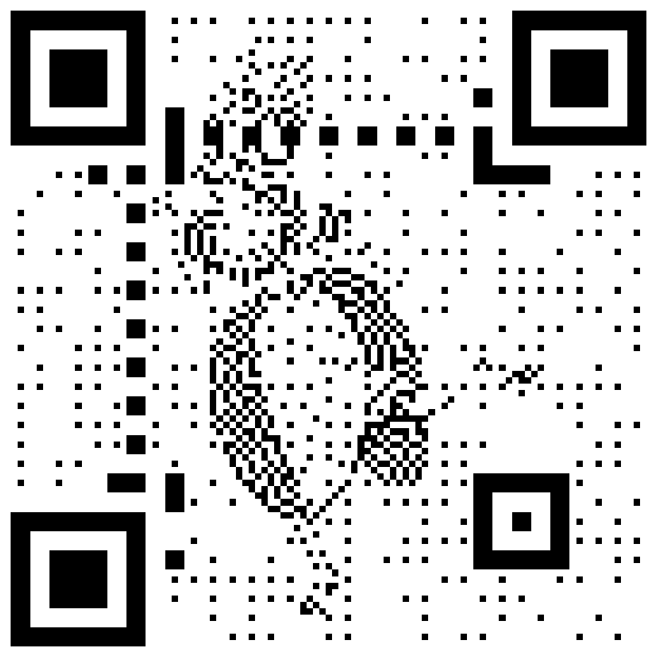 Green-haired fantasy mascot QR code for the Fan-Tas-Tic ruleset