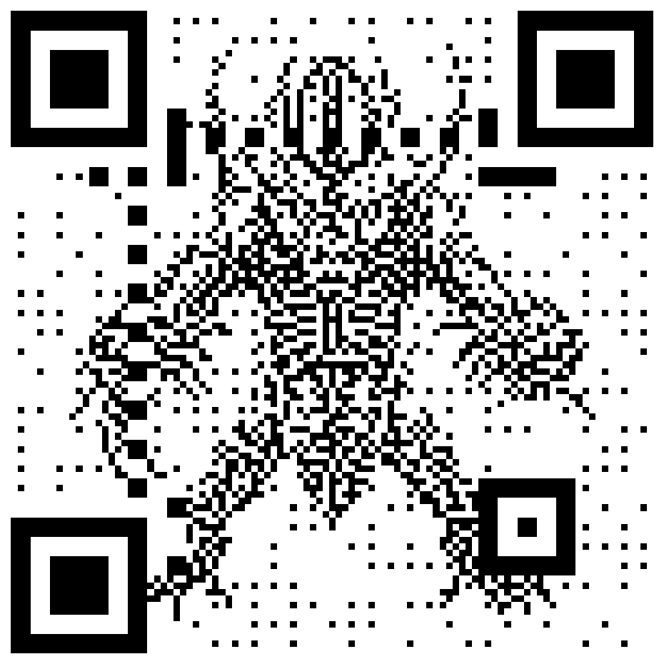 Space Invaders alien QR code for the Space Invaders ruleset