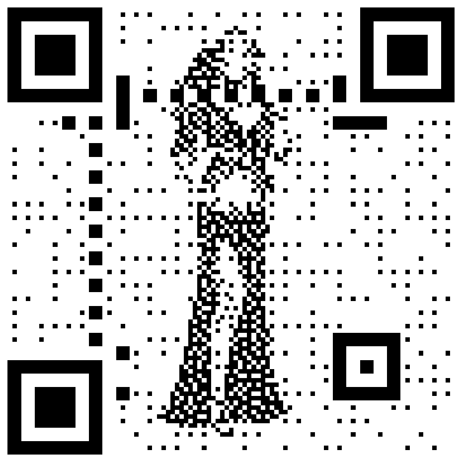 Purple-dressed paranormal investigator QR code for the America's Most Haunted ruleset